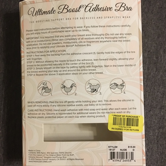 Adhesive bra - Picture 4 of 4